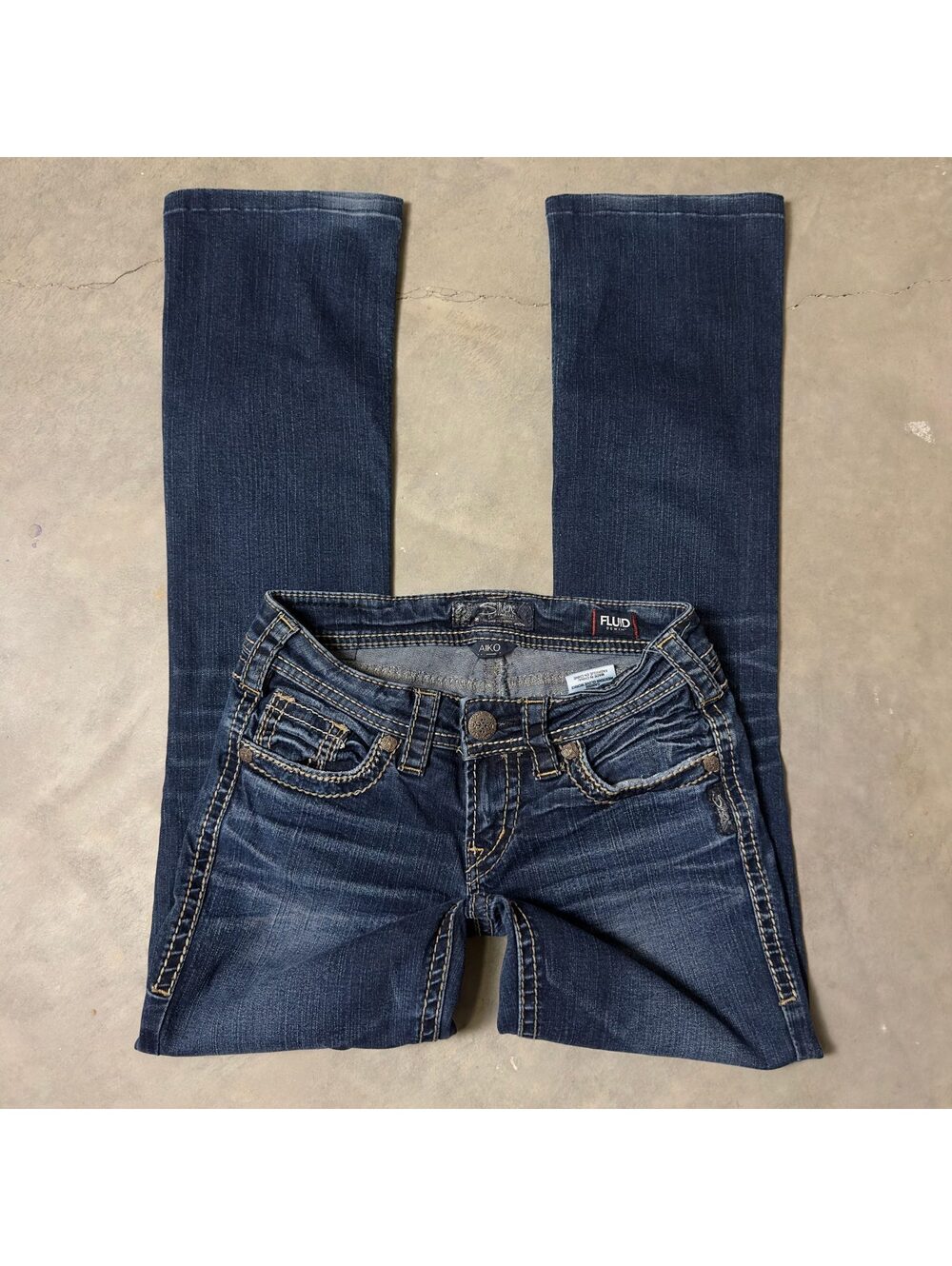 Silver Jeans Aiko Slim Bootcut Womens 26x33 Dark Wash